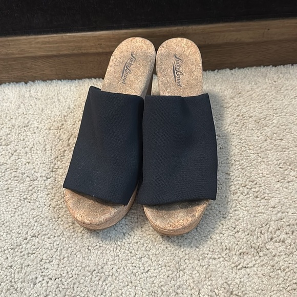 Lucky Brand Marilynn Wedges – Cork & Black – Size 9.5 - Picture 5 of 6